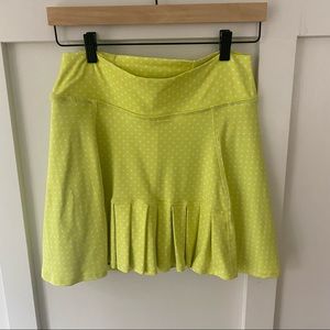 Dona Jo Flirty Lemon Polka Dot tennis skirt